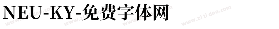 NEU-KY字体转换