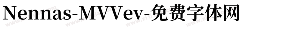 Nennas-MVVev字体转换