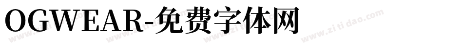 OGWEAR字体转换