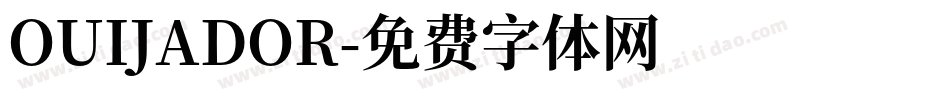 OUIJADOR字体转换