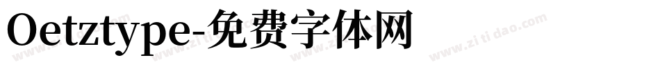 Oetztype字体转换