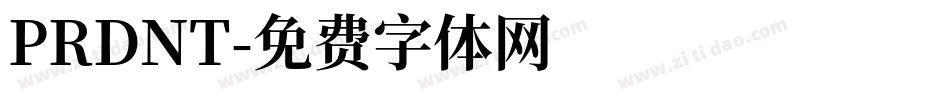 PRDNT字体转换