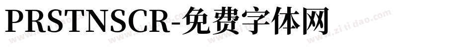 PRSTNSCR字体转换