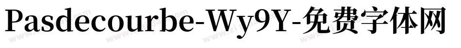 Pasdecourbe-Wy9Y字体转换