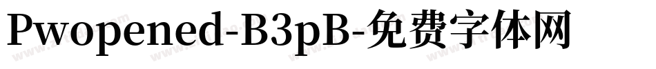 Pwopened-B3pB字体转换