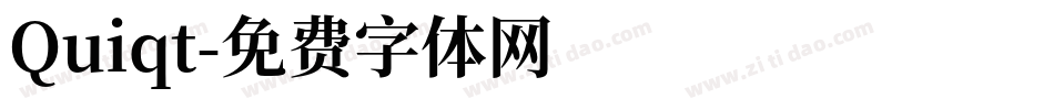 Quiqt字体转换