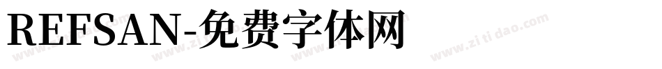 REFSAN字体转换