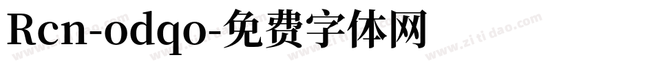Rcn-odqo字体转换