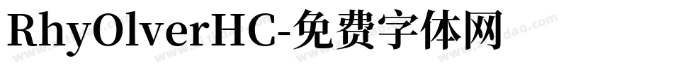 RhyOlverHC字体转换