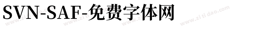 SVN-SAF字体转换