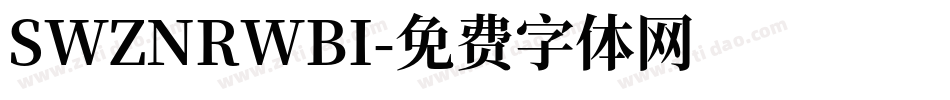 SWZNRWBI字体转换