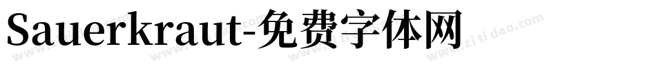 Sauerkraut字体转换