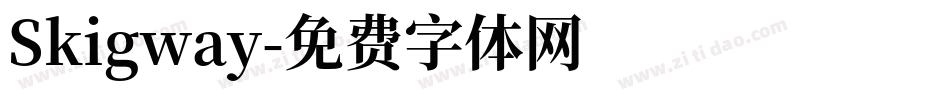 Skigway字体转换