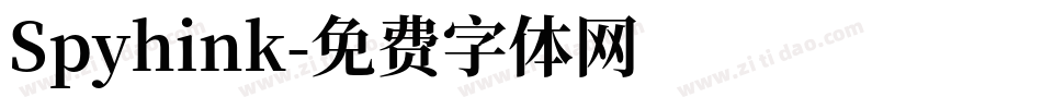 Spyhink字体转换