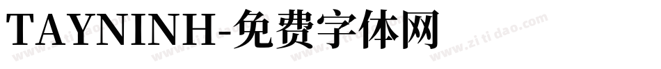 TAYNINH字体转换