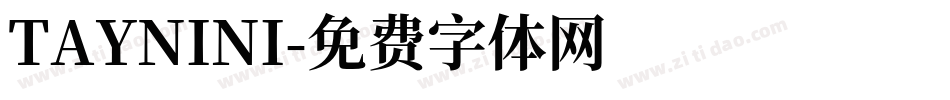 TAYNINI字体转换