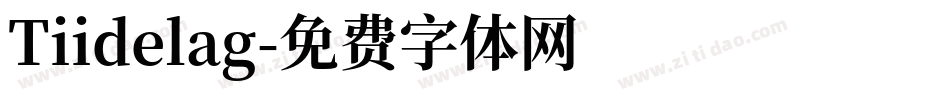 Tiidelag字体转换