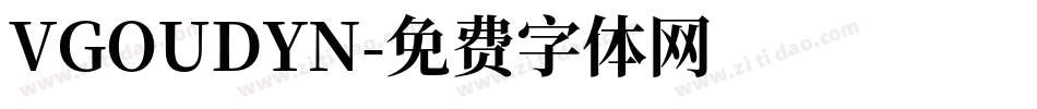 VGOUDYN字体转换