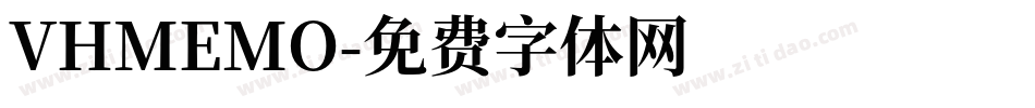 VHMEMO字体转换