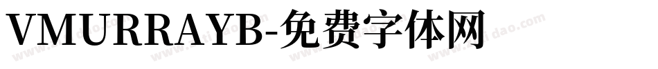 VMURRAYB字体转换