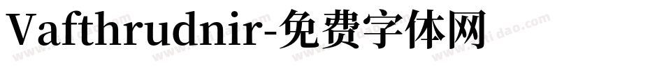 Vafthrudnir字体转换