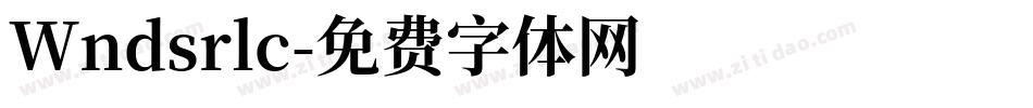 Wndsrlc字体转换