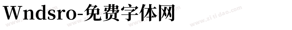 Wndsro字体转换