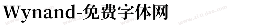 Wynand字体转换