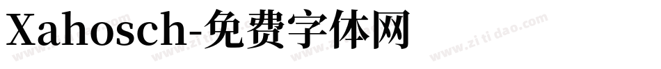 Xahosch字体转换