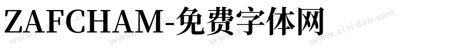 ZAFCHAM字体转换