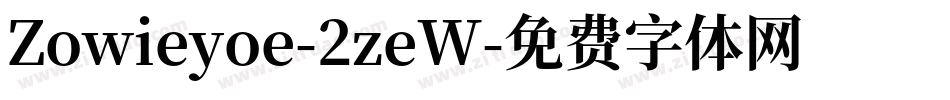 Zowieyoe-2zeW字体转换