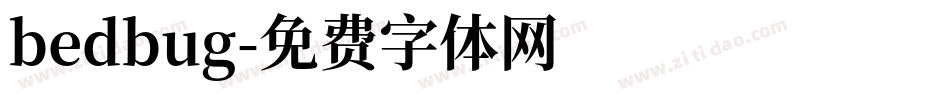 bedbug字体转换