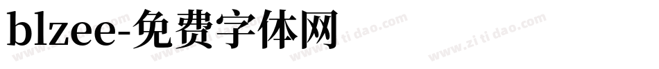 blzee字体转换