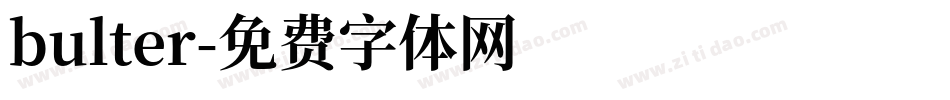 bulter字体转换