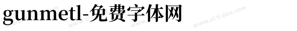 gunmetl字体转换