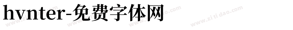 hvnter字体转换