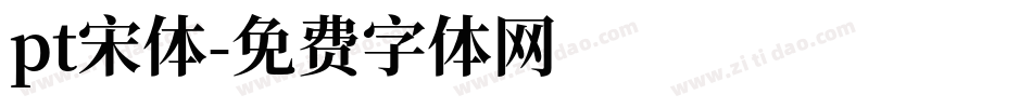 pt宋体字体转换