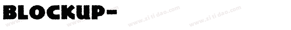 blockup字体转换
