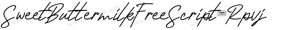SweetButtermilkFreeScript-Rpvj6字体转换