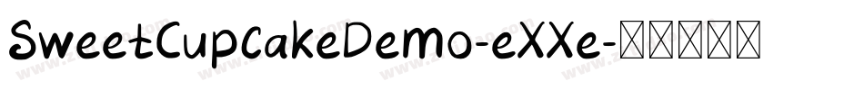 SweetCupcakeDemo-eXXe字体转换
