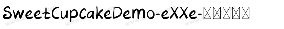SweetCupcakeDemo-eXXe字体转换