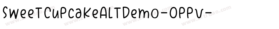 SweetCupcakeAltDemo-0ppv字体转换