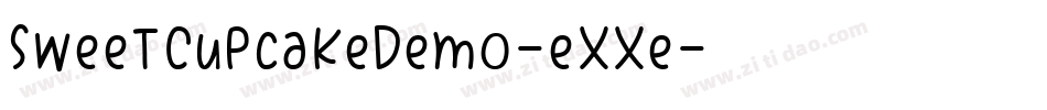 SweetCupcakeDemo-eXXe字体转换