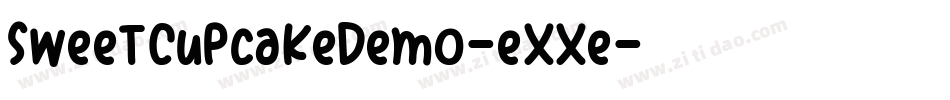 SweetCupcakeDemo-eXXe字体转换