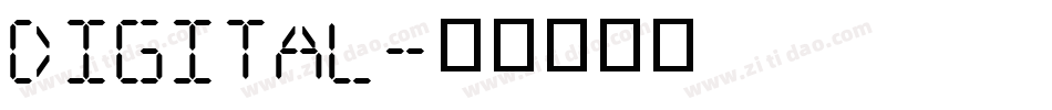 Digital字体转换
