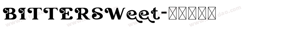 BITTERSWeet字体转换