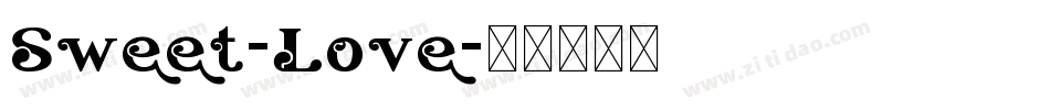 Sweet-Love字体转换