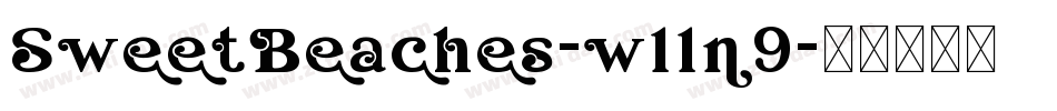 SweetBeaches-w11n9字体转换