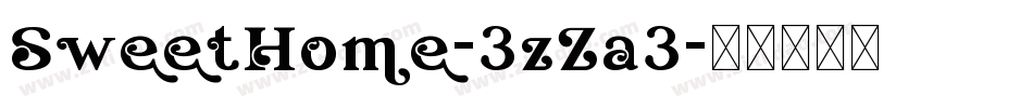 SweetHome-3zZa3字体转换