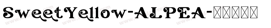 SweetYellow-ALPEA字体转换